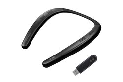 テレビもスマホ音楽も快適に楽しめる首掛けスピーカー！ JVC「SP-A7WT