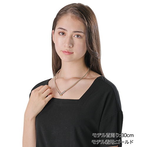 RAKUWA磁気チタンネックレス メタルトップ Vタイプ(管理医療機器