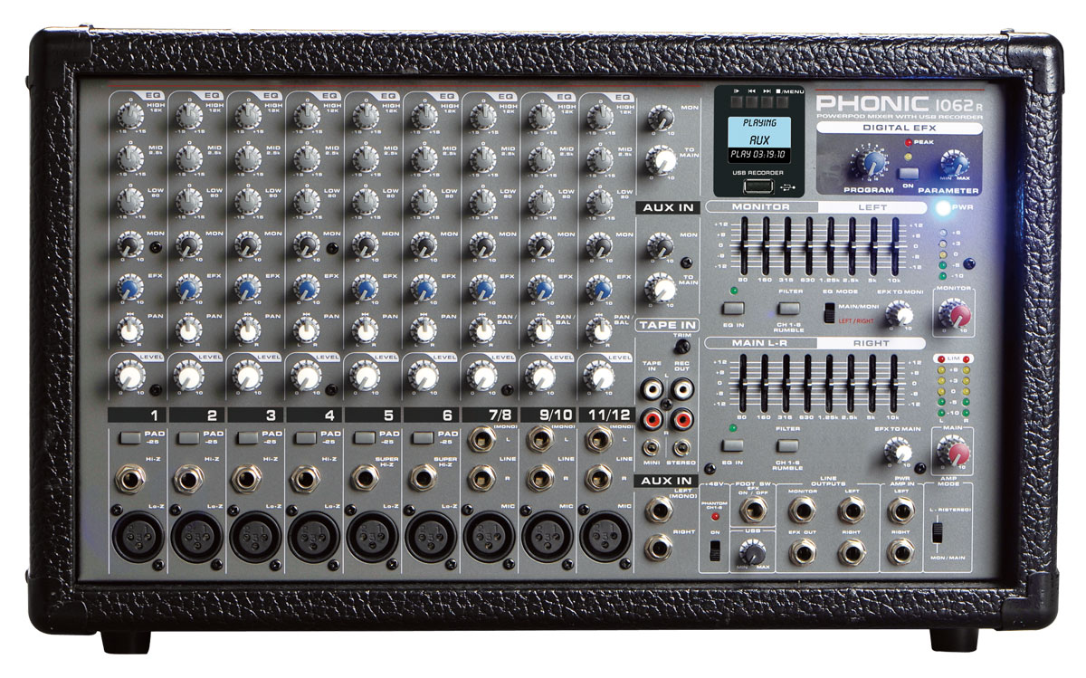 PHONIC フォニック 1062 POWERPOD パワードミキサー 人気 PHONIC