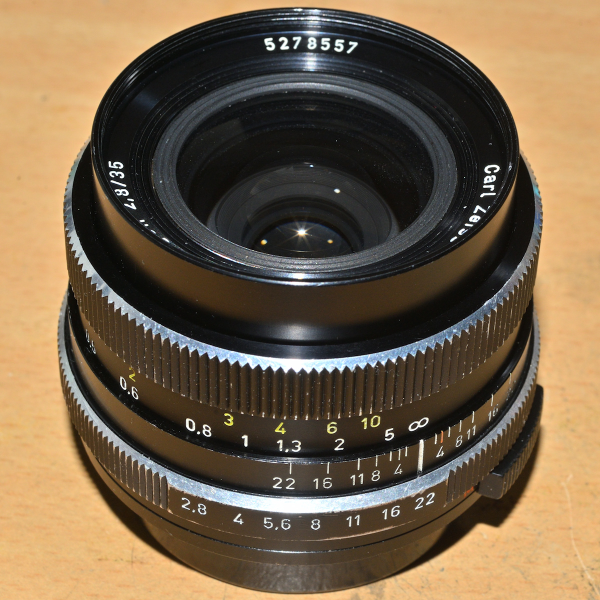 Stupid damage to a Carl Zeiss 35/2.8 Distagon for Rollei QBM mount
