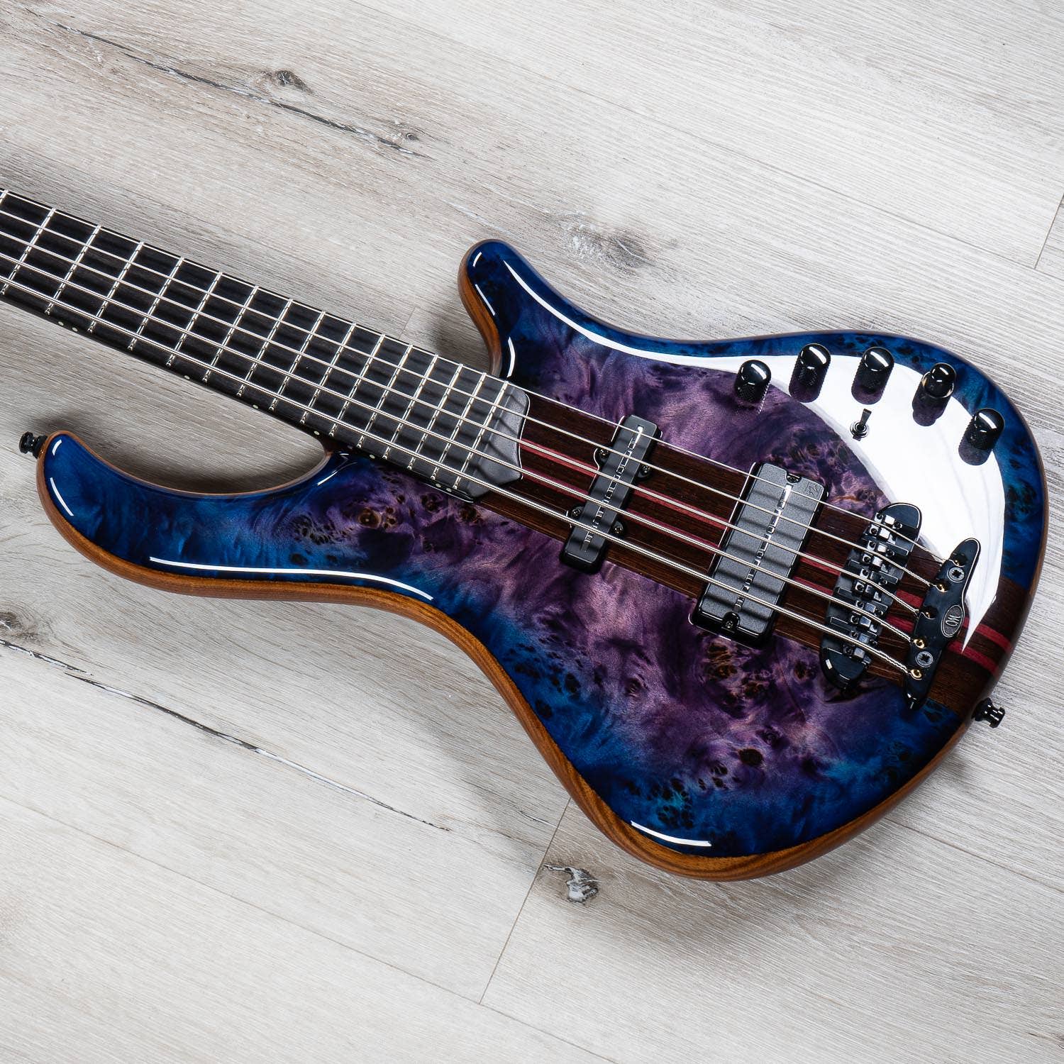 Mayones Patriot Custom 5, 5-String Bass, Eye Poplar Top, Dirty