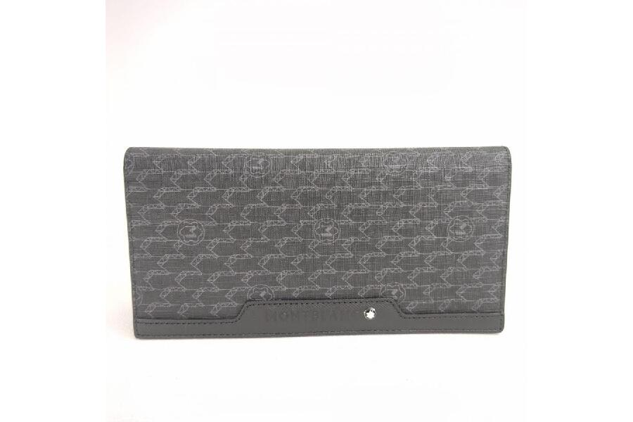 極美品 MONTBLANC モンブラン 長財布 2つ折り財布 ブラック 箱・袋付