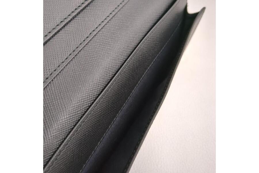 極美品 MONTBLANC モンブラン 長財布 2つ折り財布 ブラック 箱・袋付