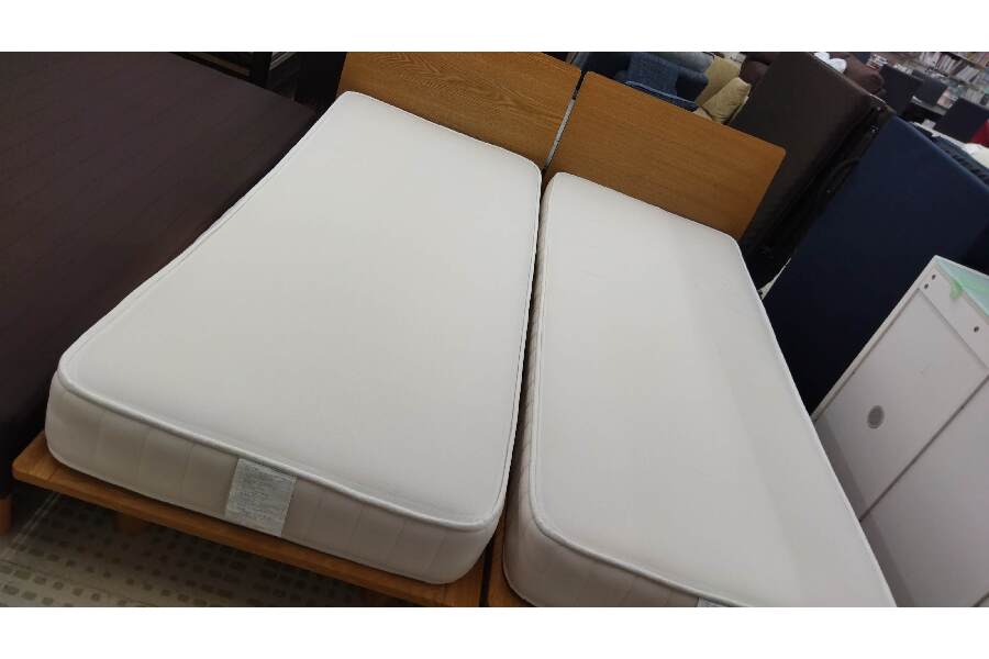 ☆無印良品 シングルベッド 無印のマットレスセット 脚付き お