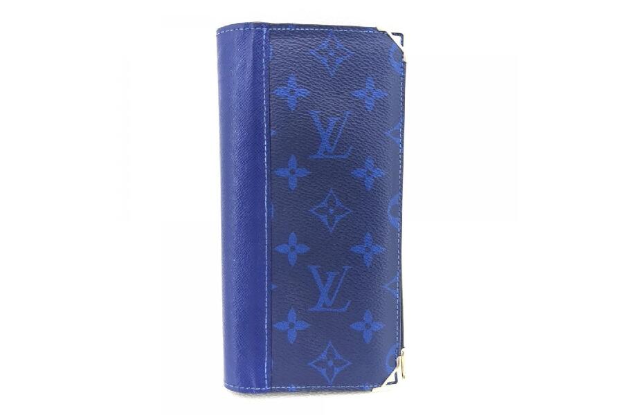 ルイヴィトン 二つ折り長財布 タイガラマ コバルトブルー LOUIS
