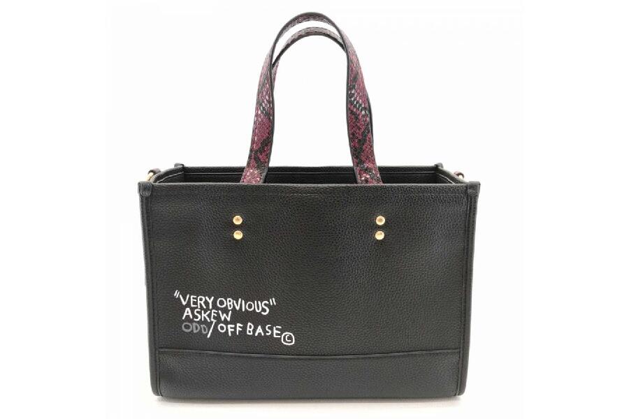 コーチ バスキア トートバッグ ハンドバッグ ブラック レザー COACH