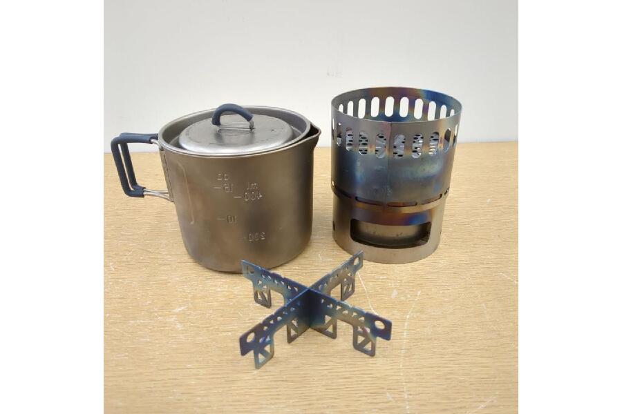 EVERNEW Ti Mug Pot 500ストーブセット ゴトク・収納袋付 アルコール