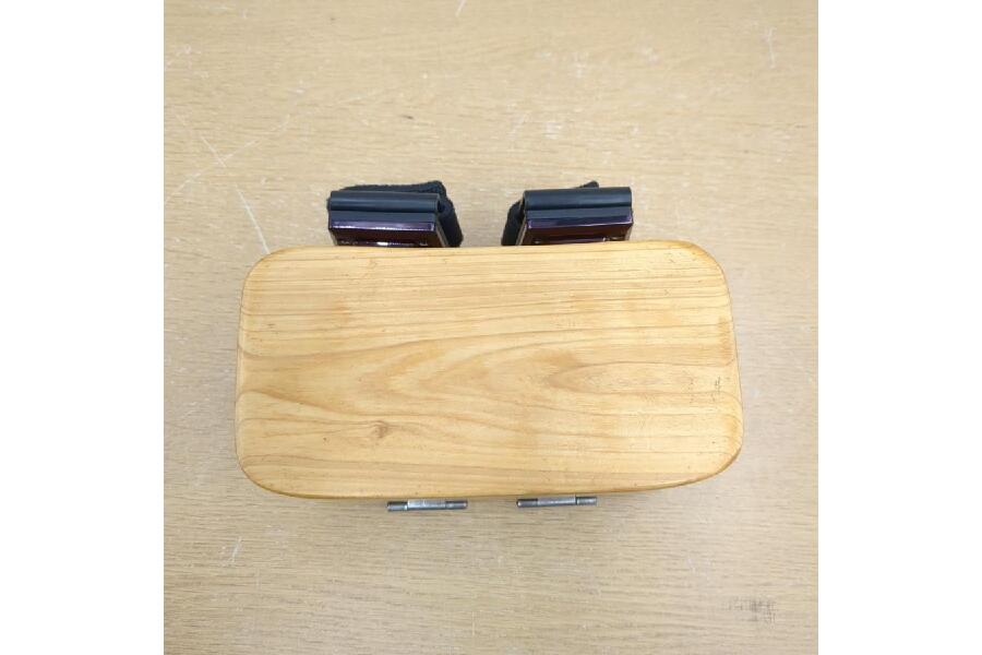 美品】木製餌箱 外寸170x125x82(mm) 内寸156x68x53(mm) 釣り餌