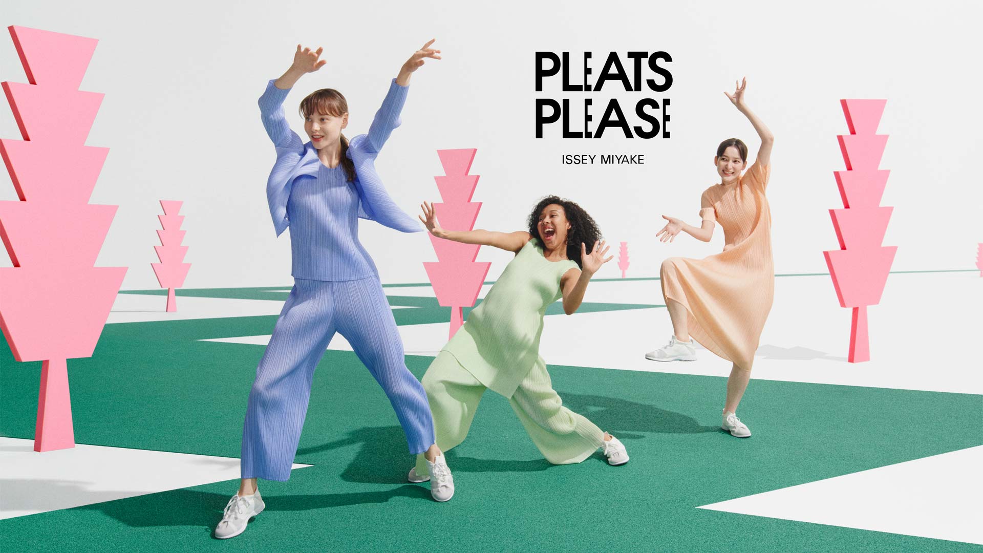 PLEATS PLEASE ISSEY MIYAKE “MONTHLY COLORS : MAY × PATH”｜WORKS