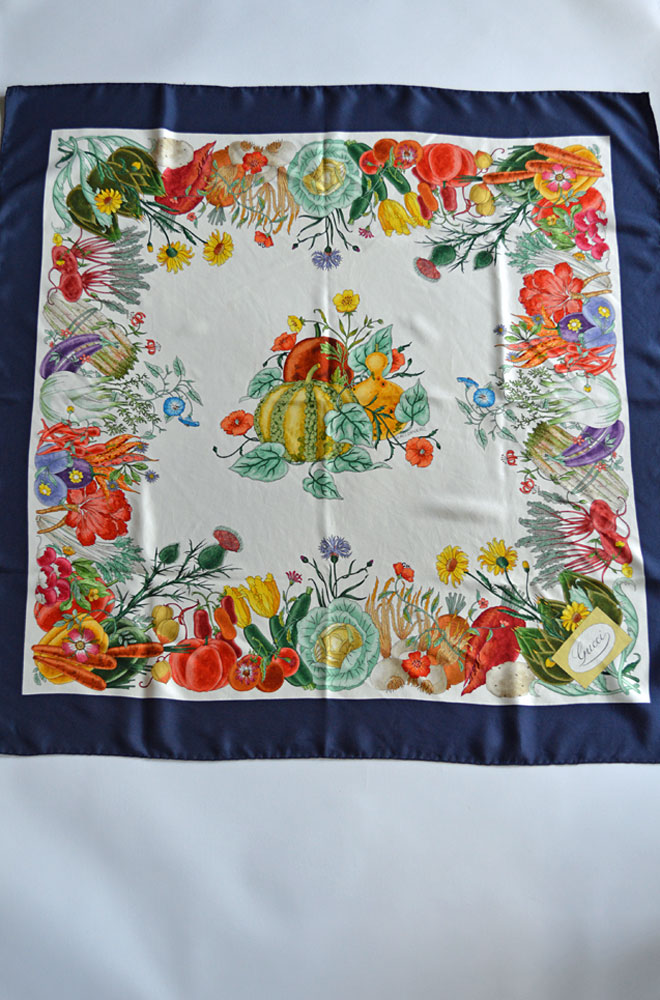 1960'S ヴィンテージグッチ スカーフ ヴィットリオ・アッコルネロ