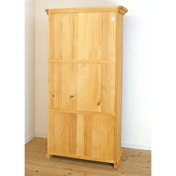 カントリー家具｜収納棚・ブックシェルフ｜クリスタル取手｜パイン