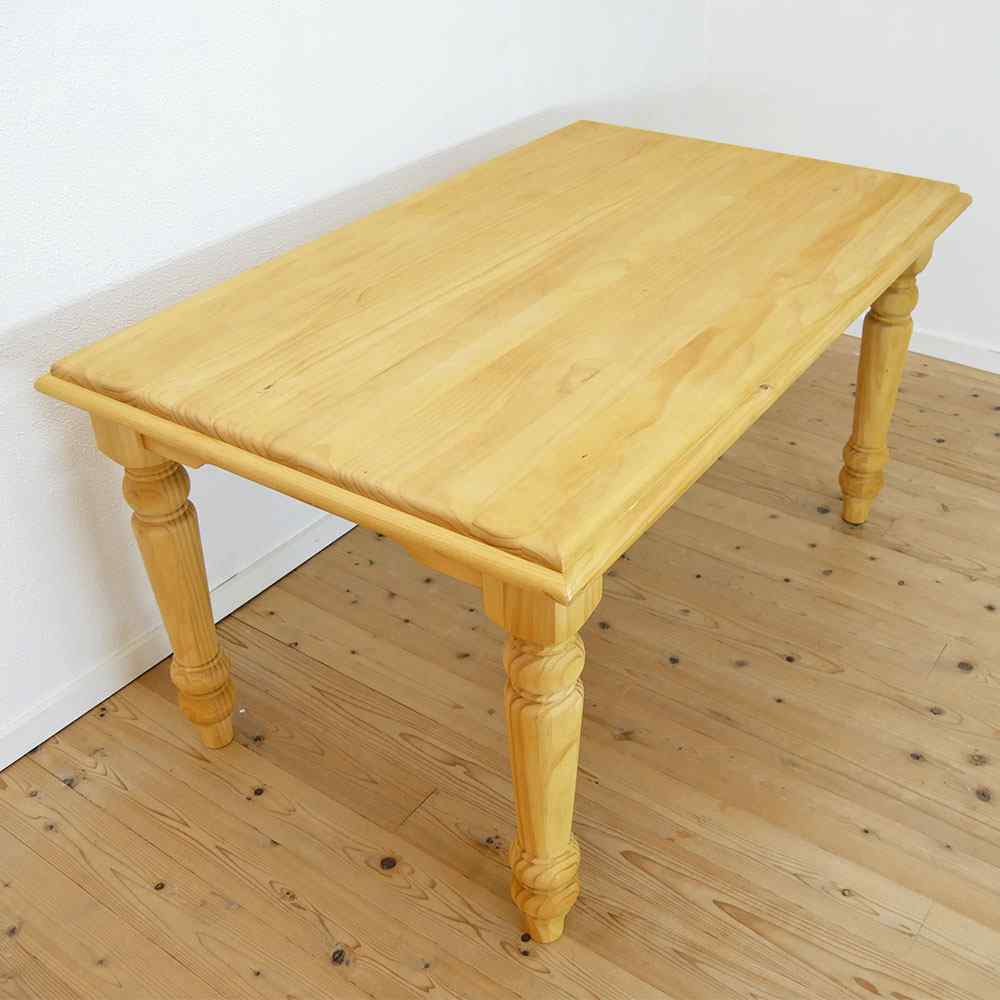 幅140cmカントリーダイニングテーブル｜パイン食卓テーブル