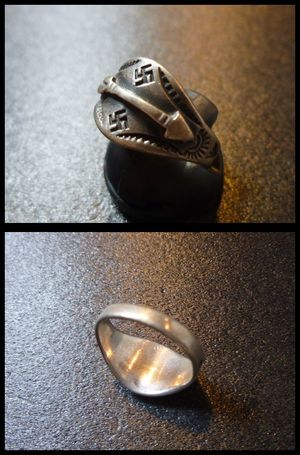 ナバホ 20〜40年代Antiqie Fred・Harvey 卍（スワスティカ）&アロー