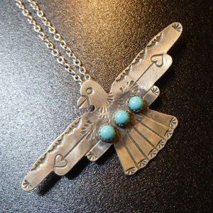 ナバホ Tim・Yazzie ティムヤジー スタンプワーク ターコイズ付