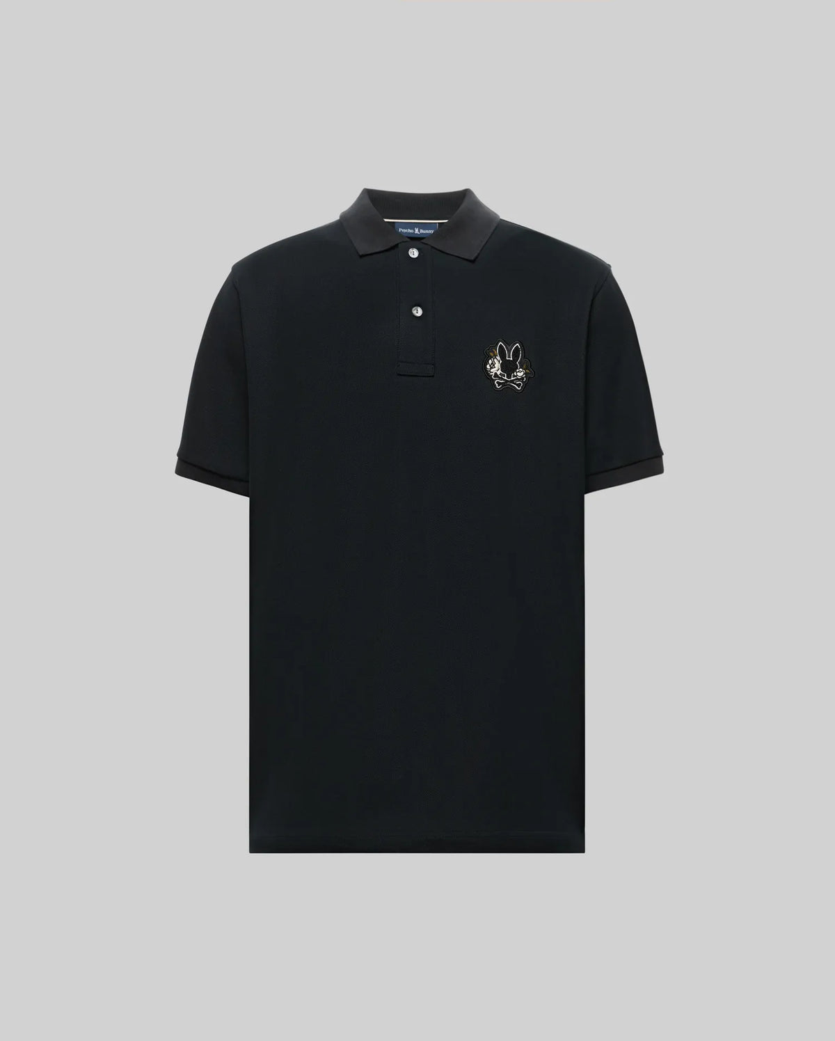 Men's Auguste Pique Polo Shirt in Black | Psycho Bunny