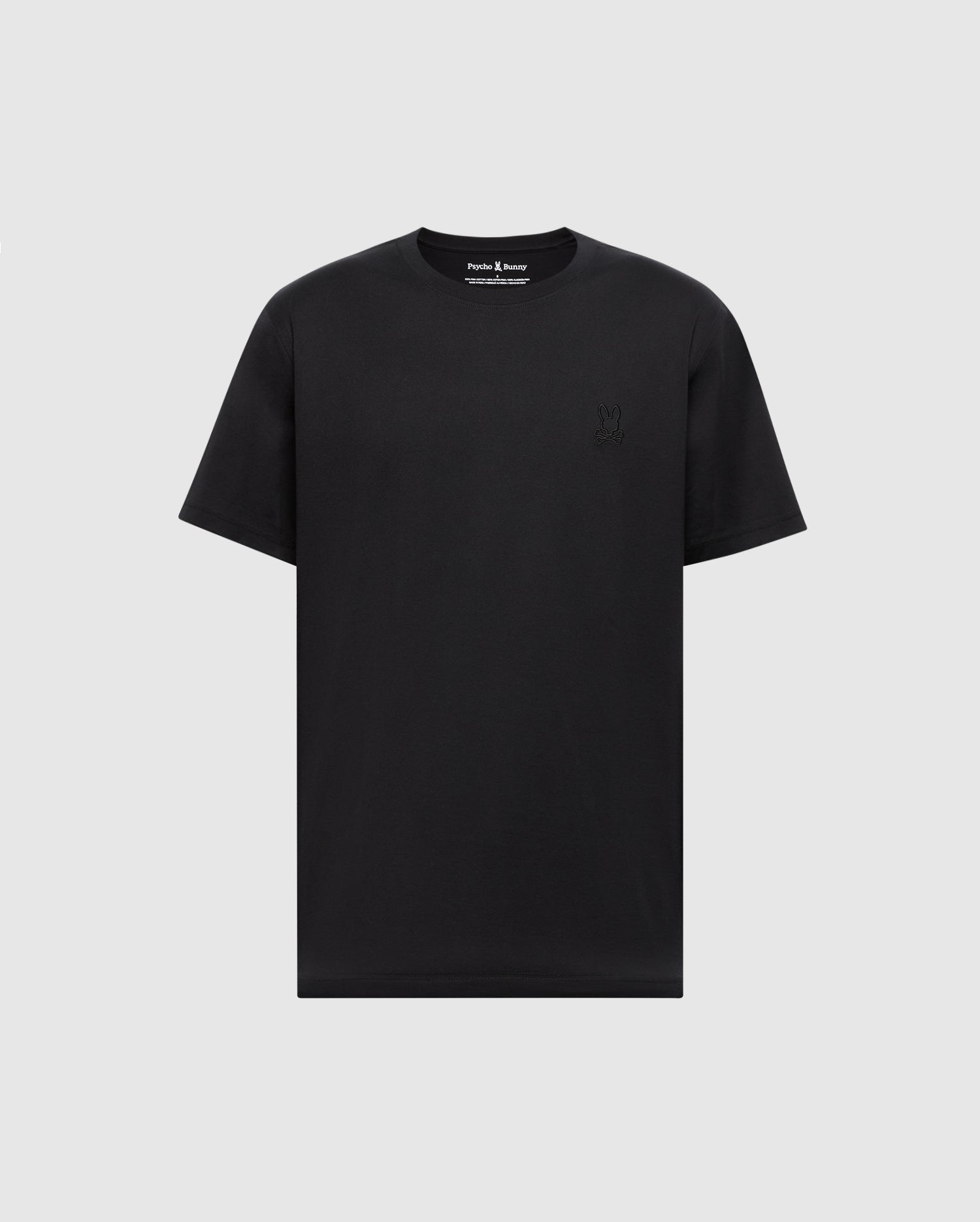 Mens Black James Premium Crew Neck Tee | Psycho Bunny