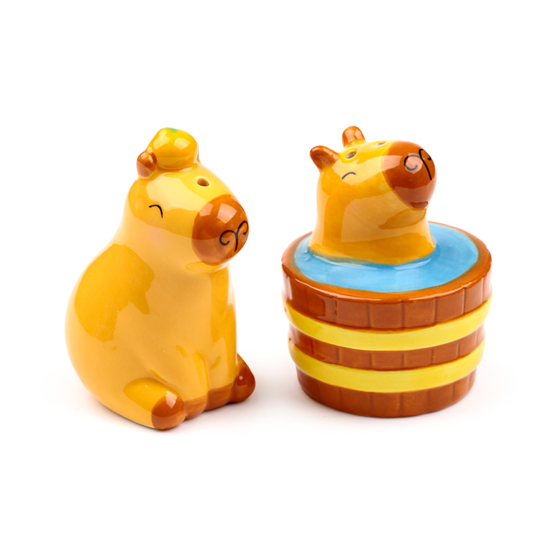 Capybara Ceramic Salt & Pepper Set