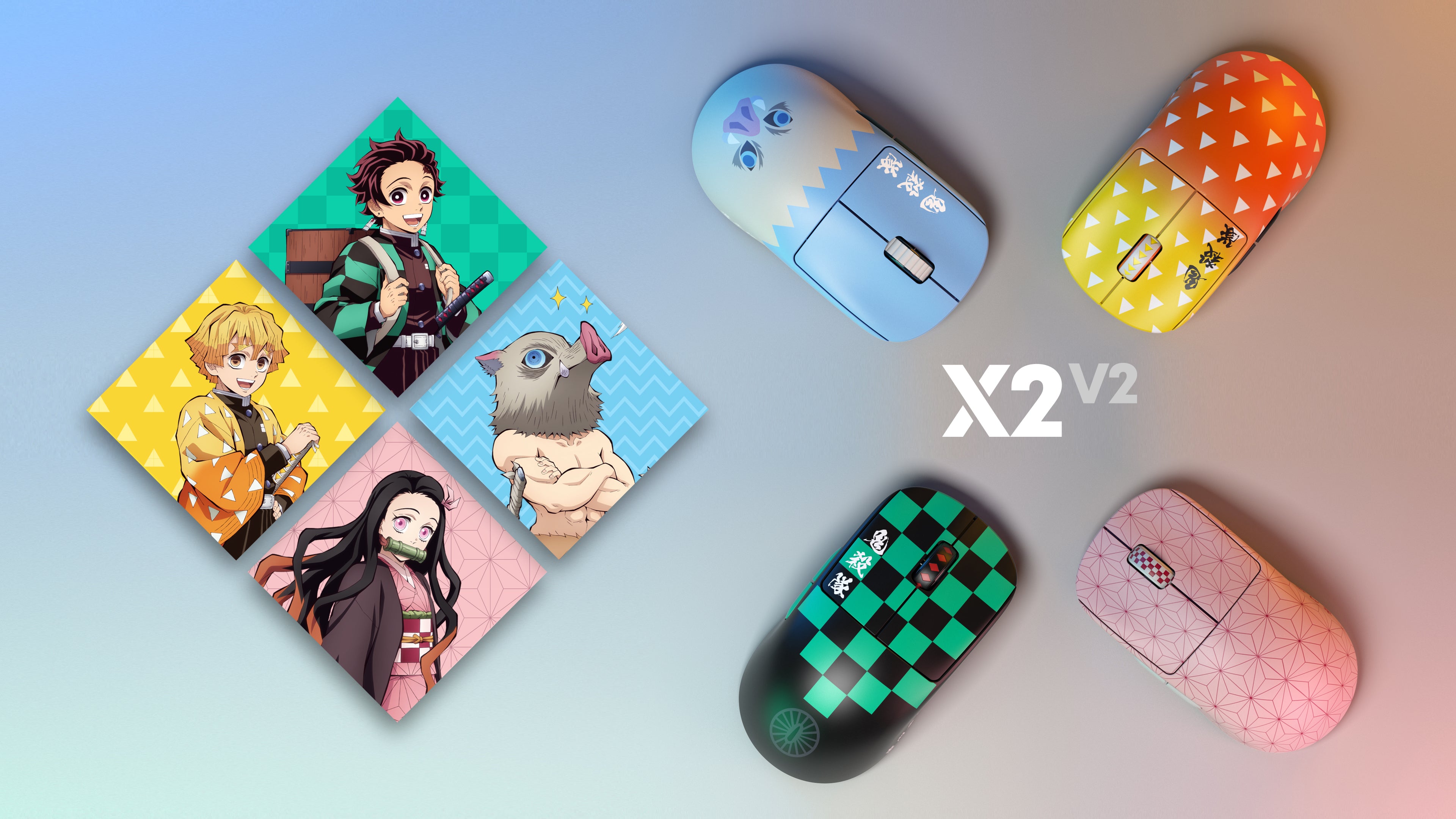 Demon Slayer] X2 v2 Mini Zenitsu Gaming Mouse – Pulsar Gaming Gears