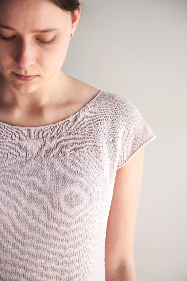 Circular Yoke Summer Shirt; Free Sweater Knitting Pattern