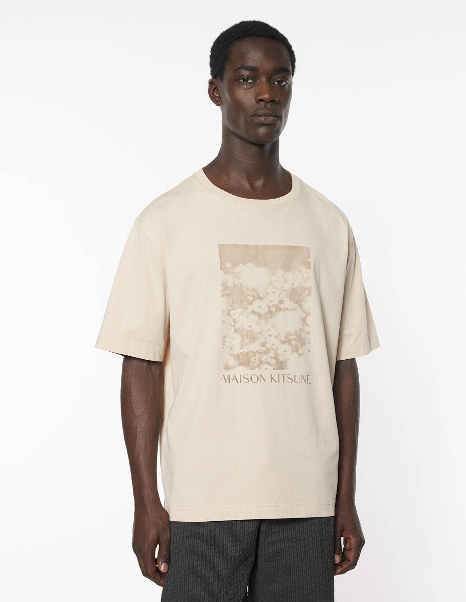 MAISON KITSUNE HANDWRITING OVERSIZE TEE-SHIRT WHITE