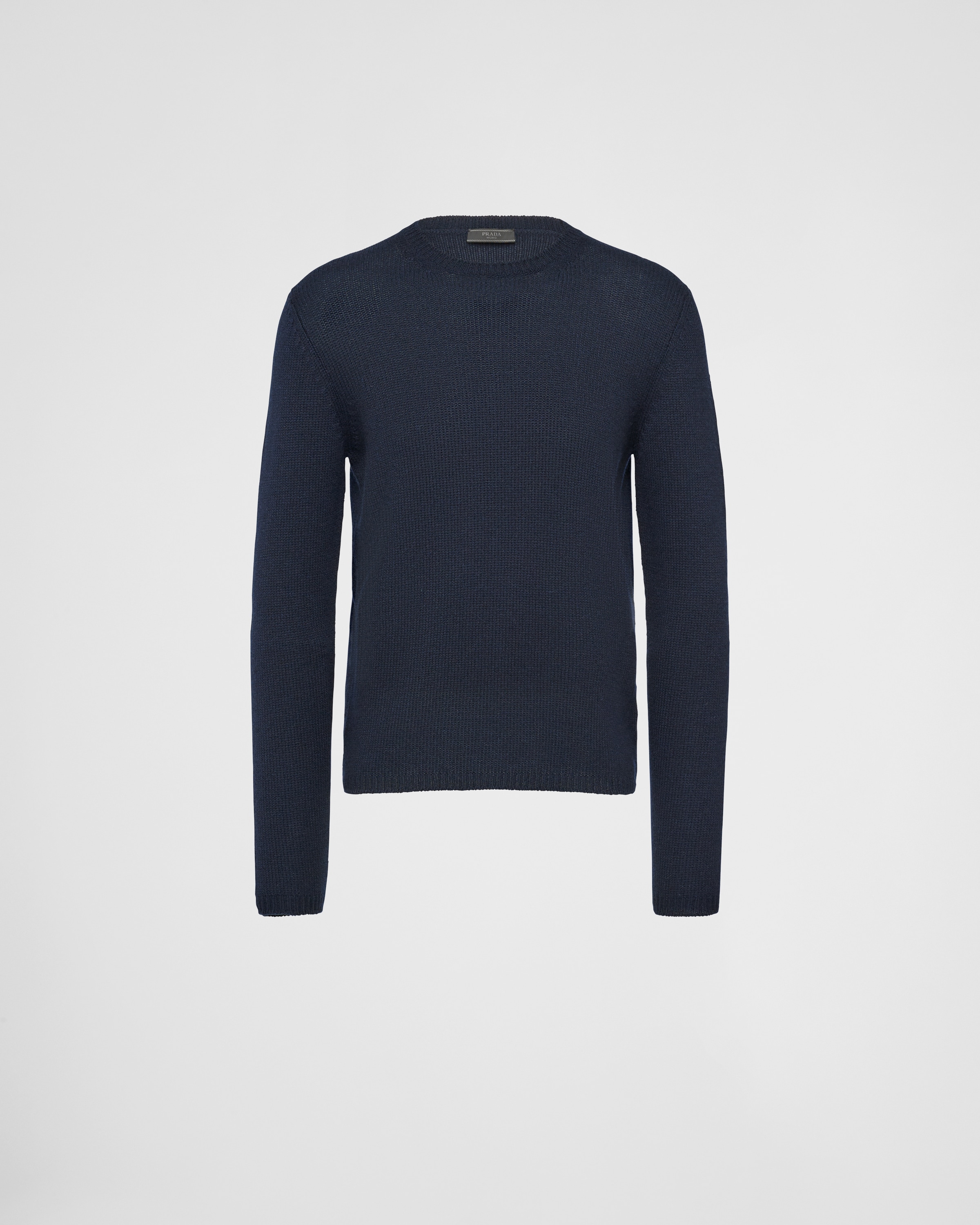 ネイビー カシミヤ クルーネック セーター | PRADA