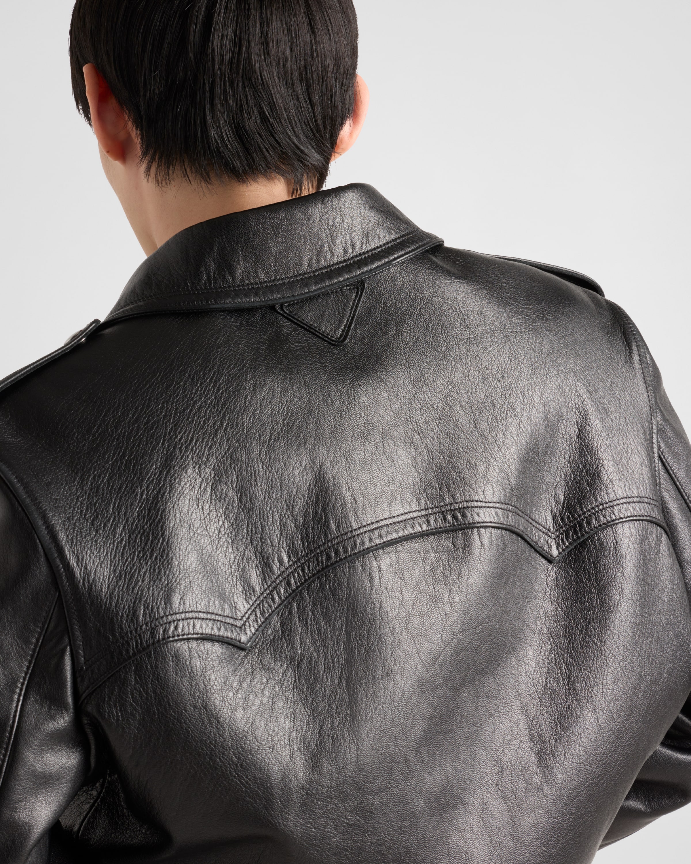 ブラック レザー ジャケット | PRADA