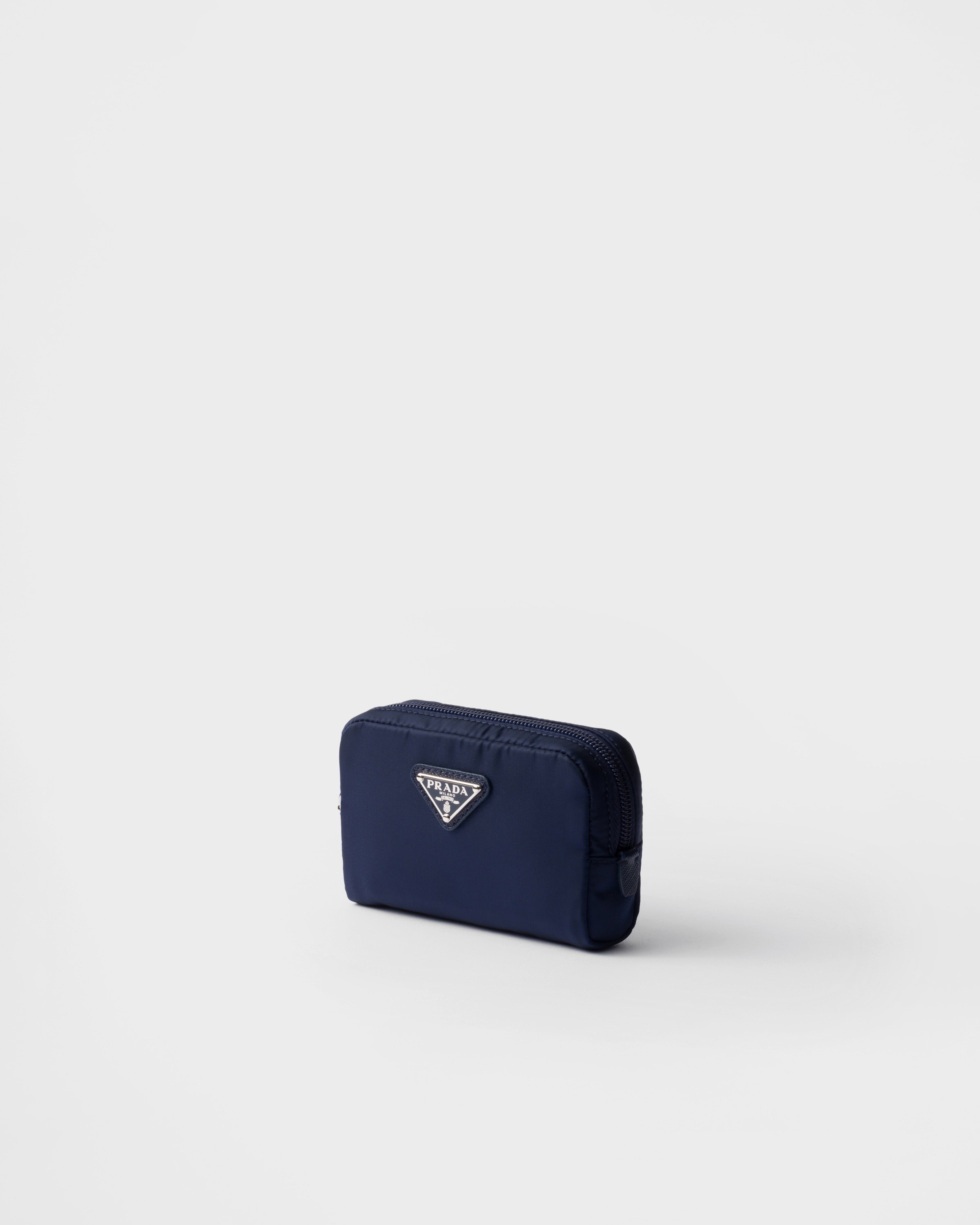 Baltic Blue Micro Re-nylon Pouch | PRADA