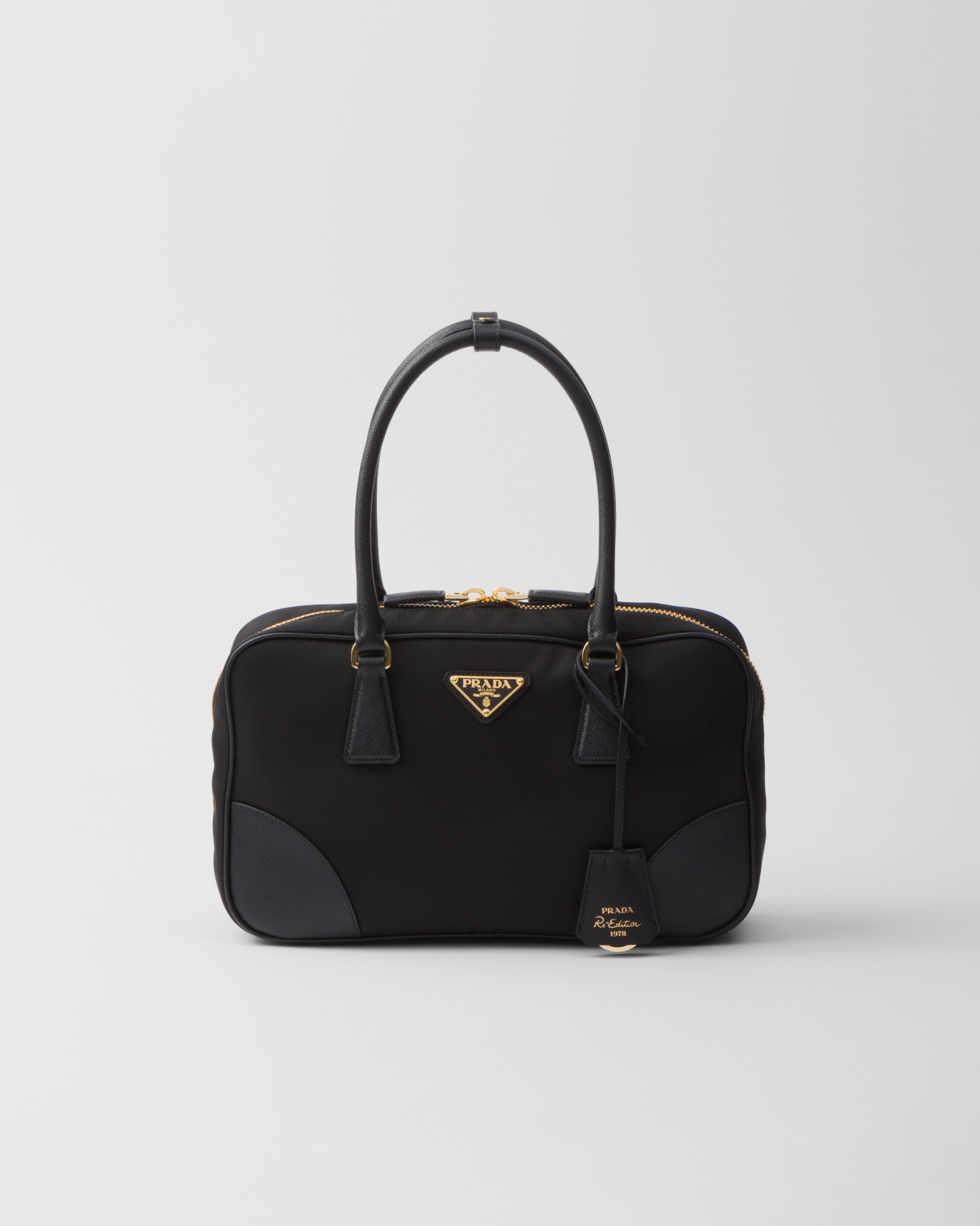 Black Prada Re-edition 1978 Medium Re-nylon And Saffiano Leather