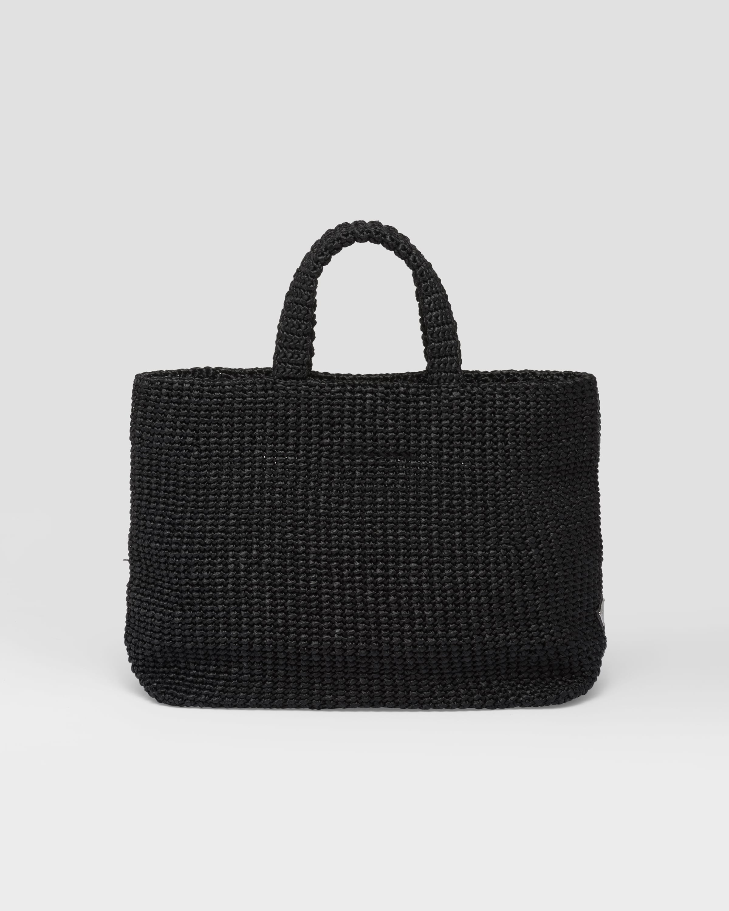 Black Crochet Tote Bag | PRADA