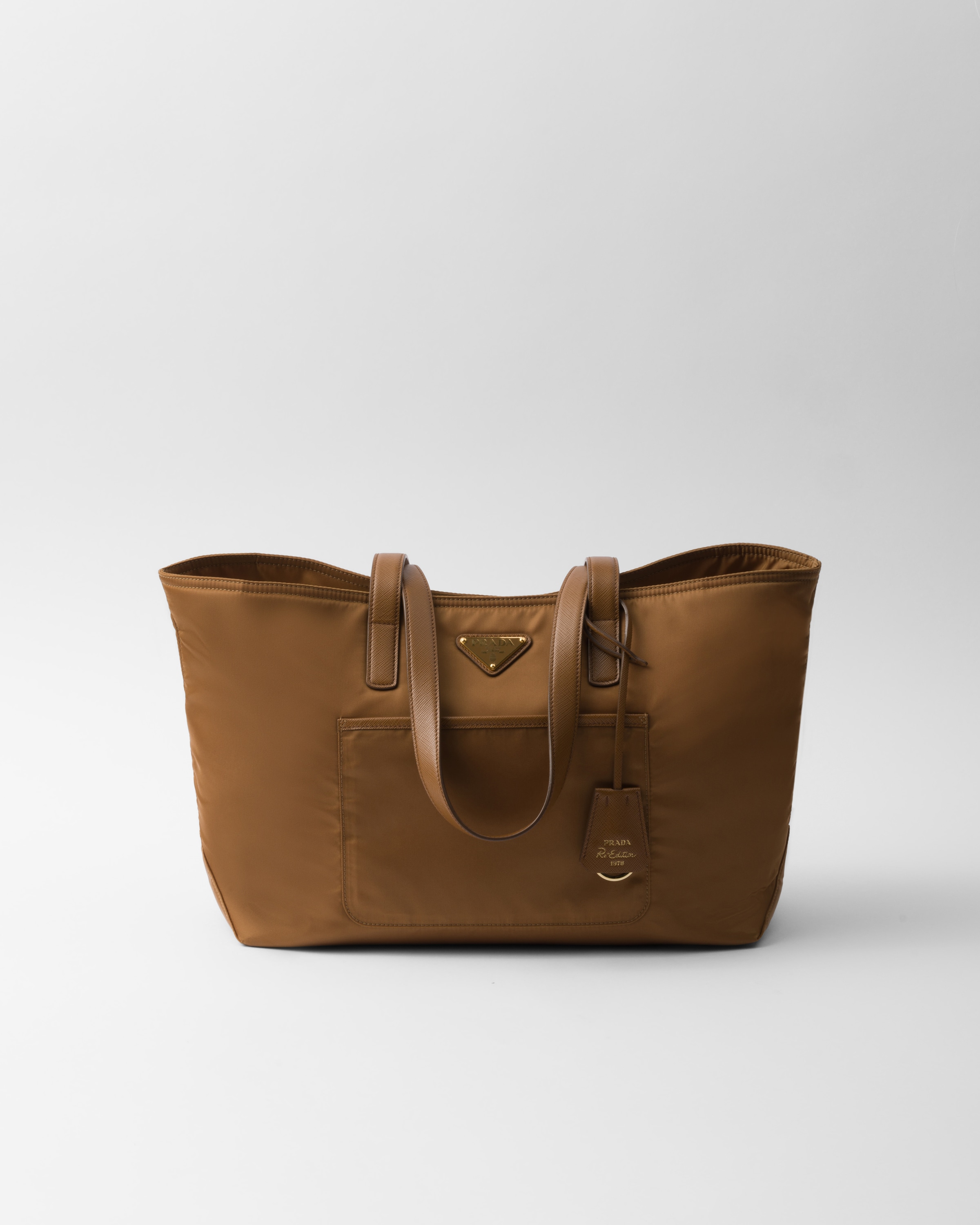 Brandy Prada Re-edition 1978 Medium Re-nylon And Saffiano Leather