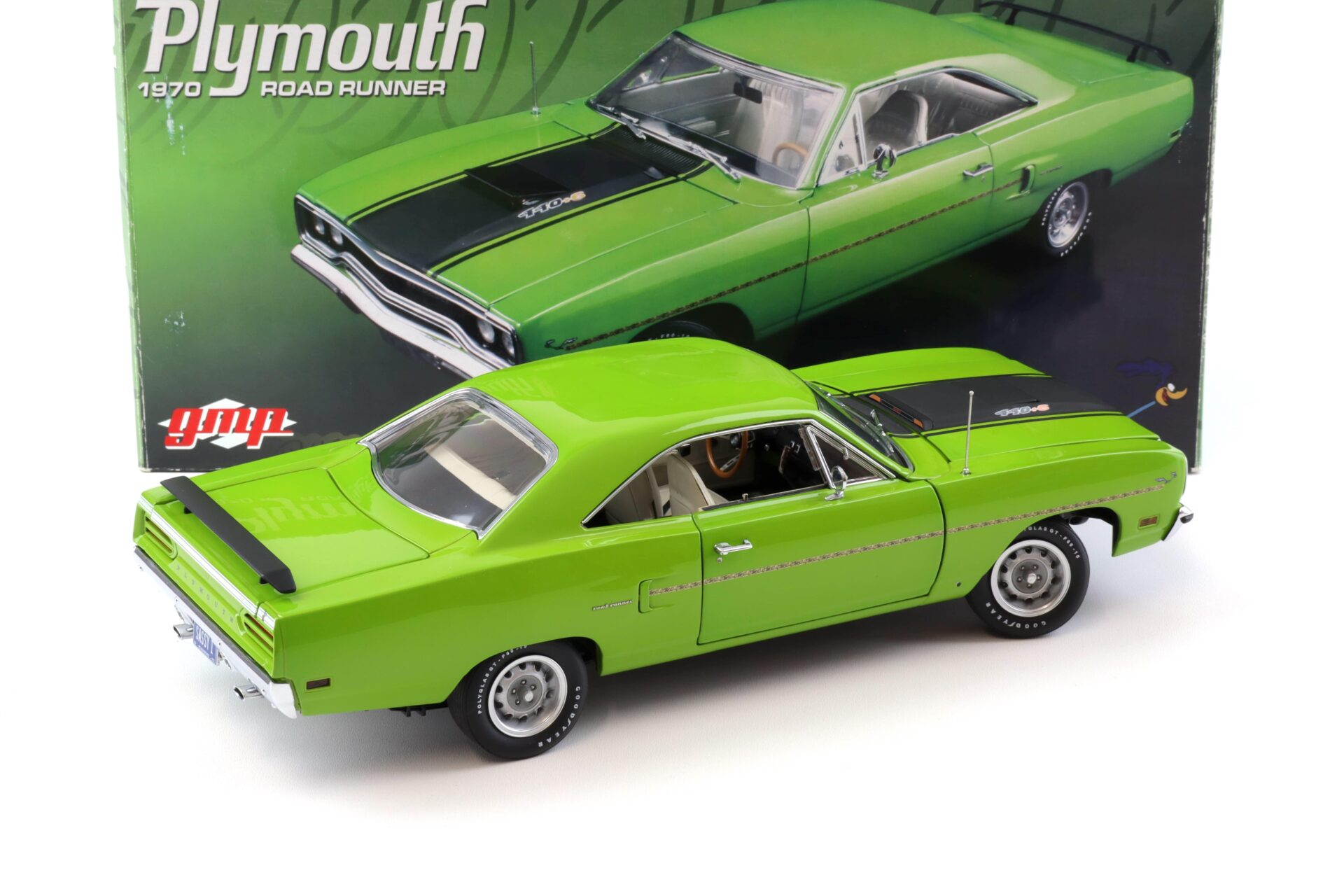 1:18 GMP 1970 Plymouth Road Runner 440.6 Lime green/ black