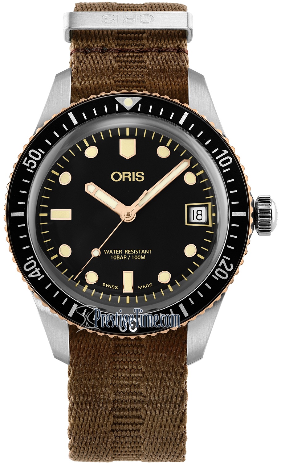 01 733 7747 4354-07 5 17 30 Oris Divers Sixty Five 36mm Midsize Watch