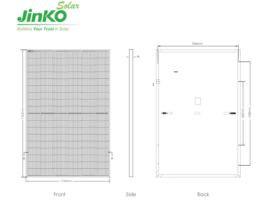 Jinko Solar Panels 420W Wholesale | N-Type Tiger Neo All-Black