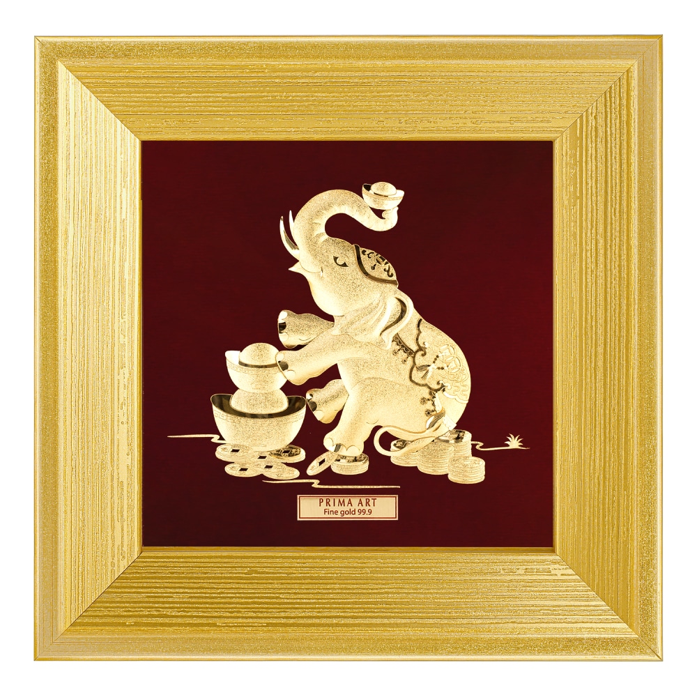 PRIMA Gold Frame Wealthy Elephant 704S0481-04