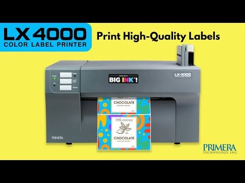LX4000 Color Label Printer, Dye Ink