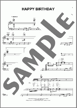 楽譜一覧】ハッピー・バースデー - ヤマハ「ぷりんと楽譜」