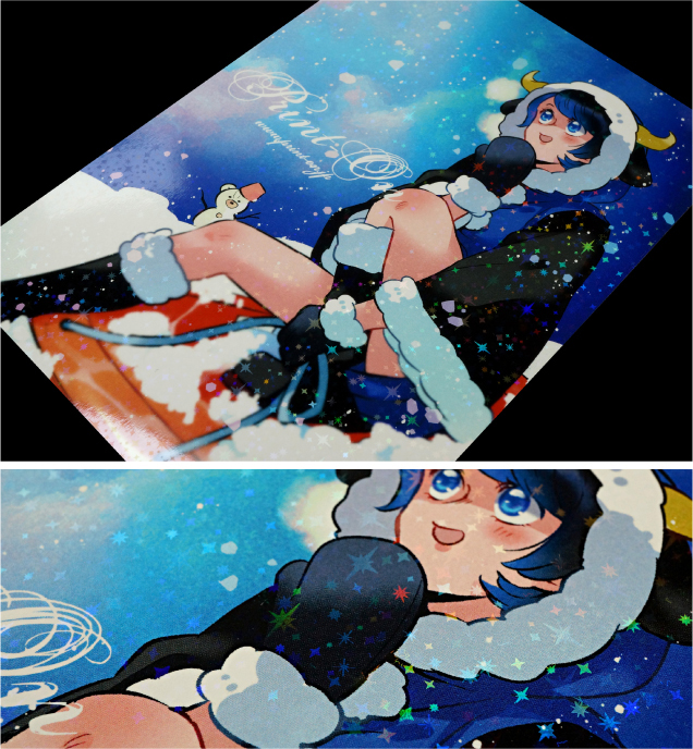 表紙PP加工 ホログラムPP：キララ