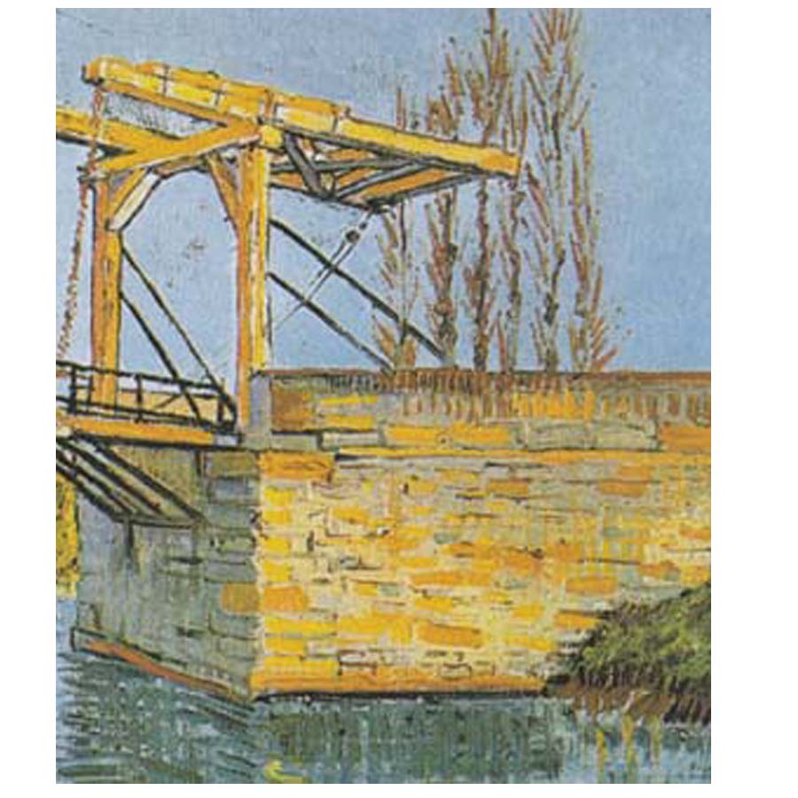 ゴッホの名画】アルルの跳ね橋｜額フレーム付きアートポスター