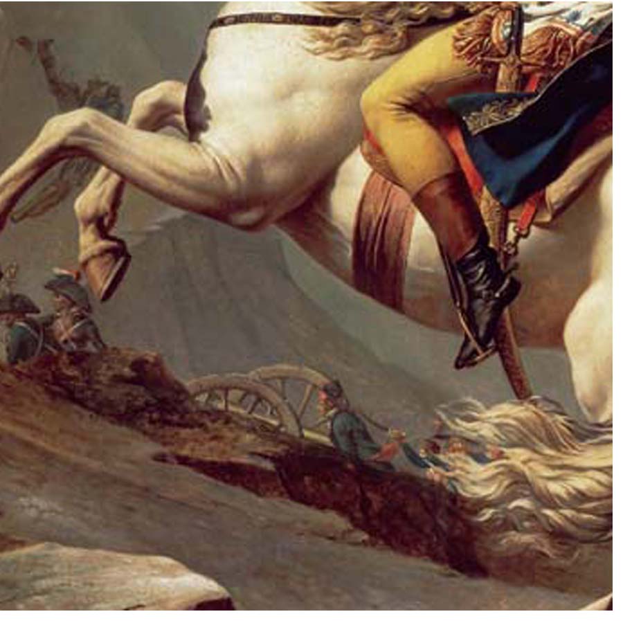 ダヴィッドの名画】サン＝ベルナール峠を越えるボナパルト｜額フレーム