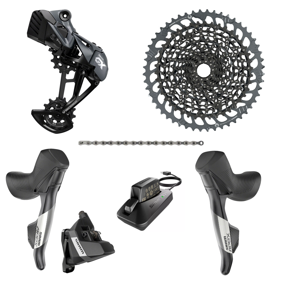SRAM APEX GX AXS Mullet Groupset - APEX eTap HRD Shifters, GX AXS