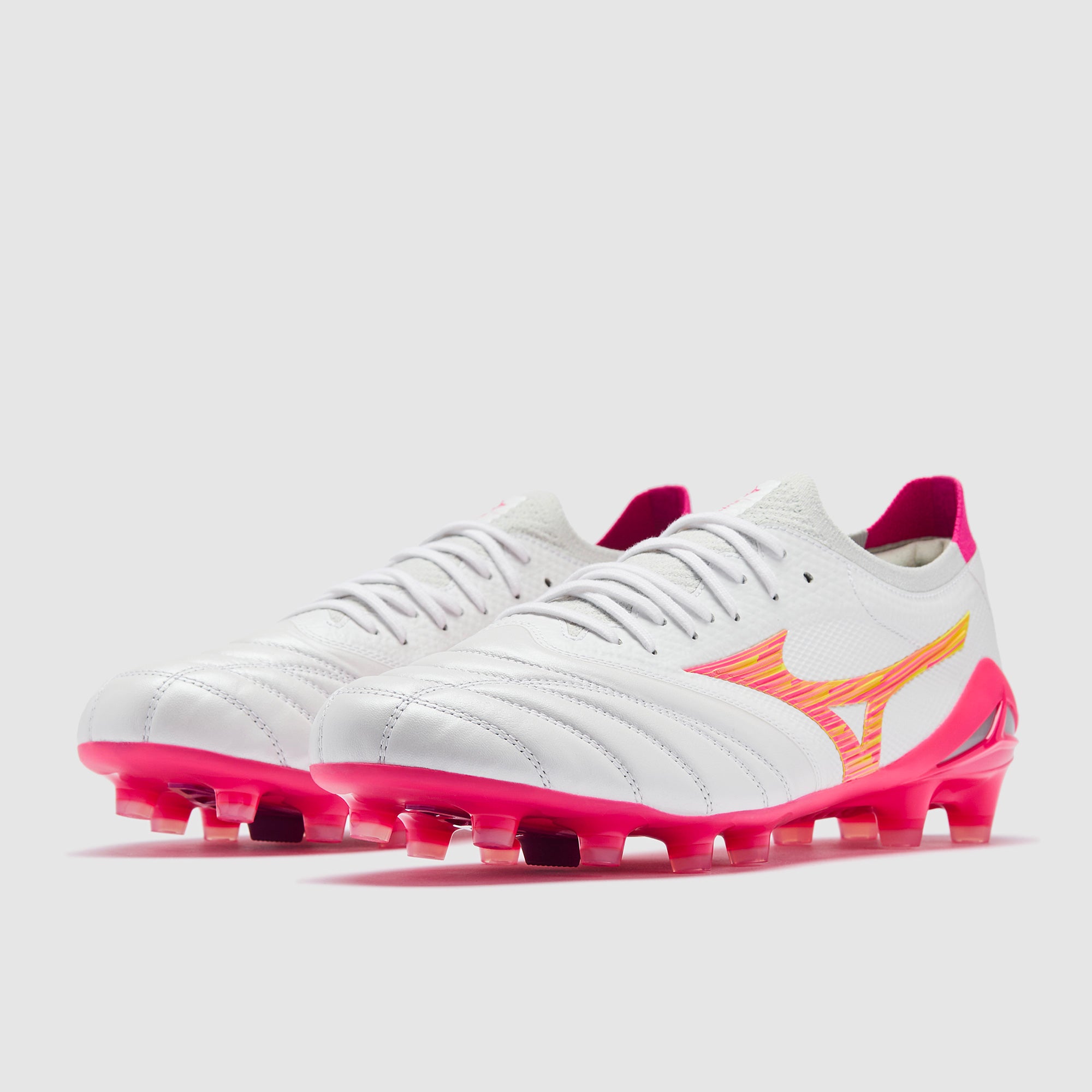 Mizuno Morelia Neo IV Beta Made In Japan Firm Ground - White/Pink