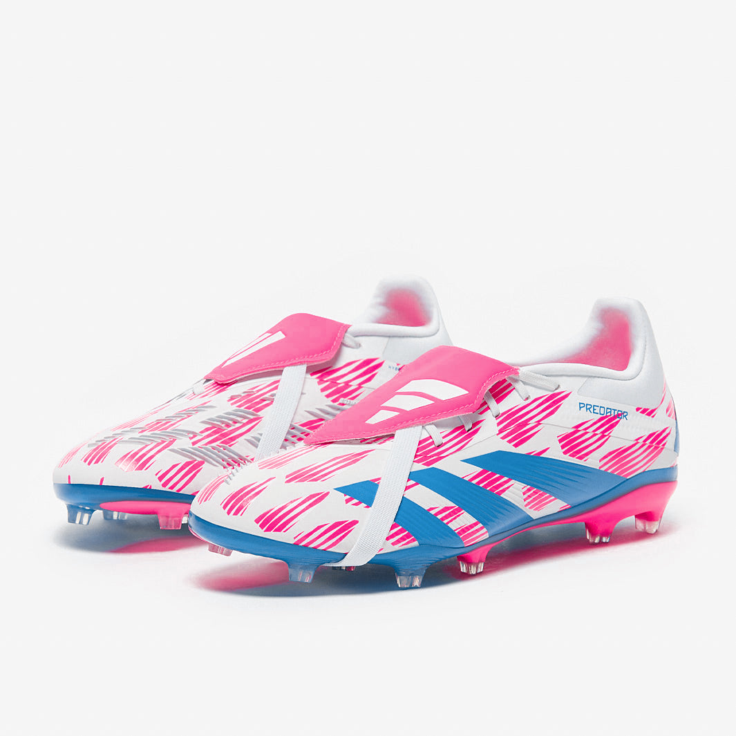 adidas Kids Predator Elite Tongue Firm Ground - Ftwr White/Solar