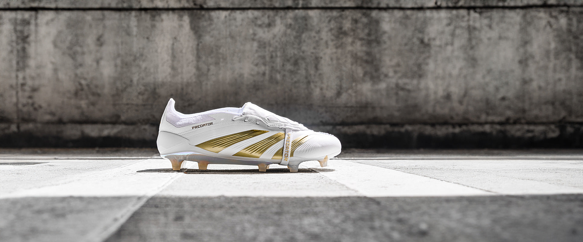 adidas Predator Elite Tongue Firm Ground - Ftwr White/Gold Met