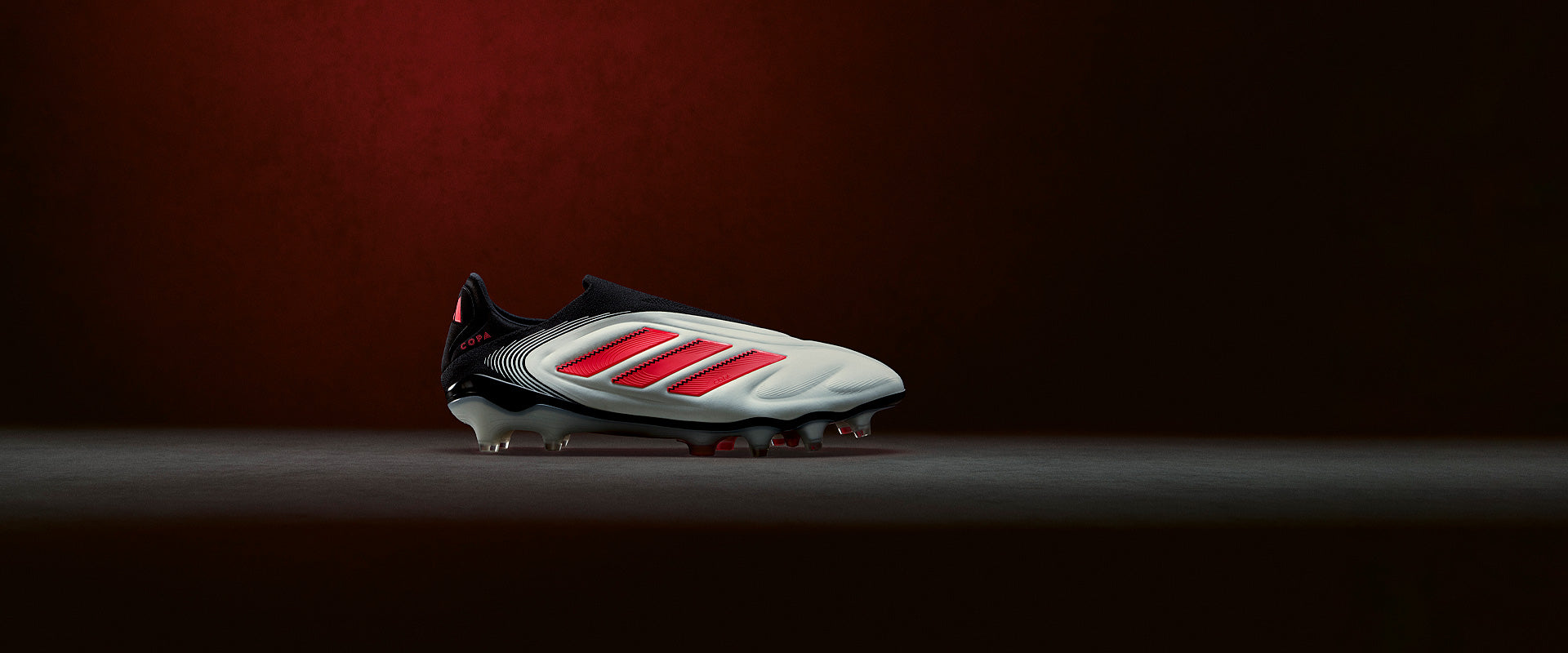 adidas Copa Pure III Elite Laceless Firm Ground - White/Lucid Red