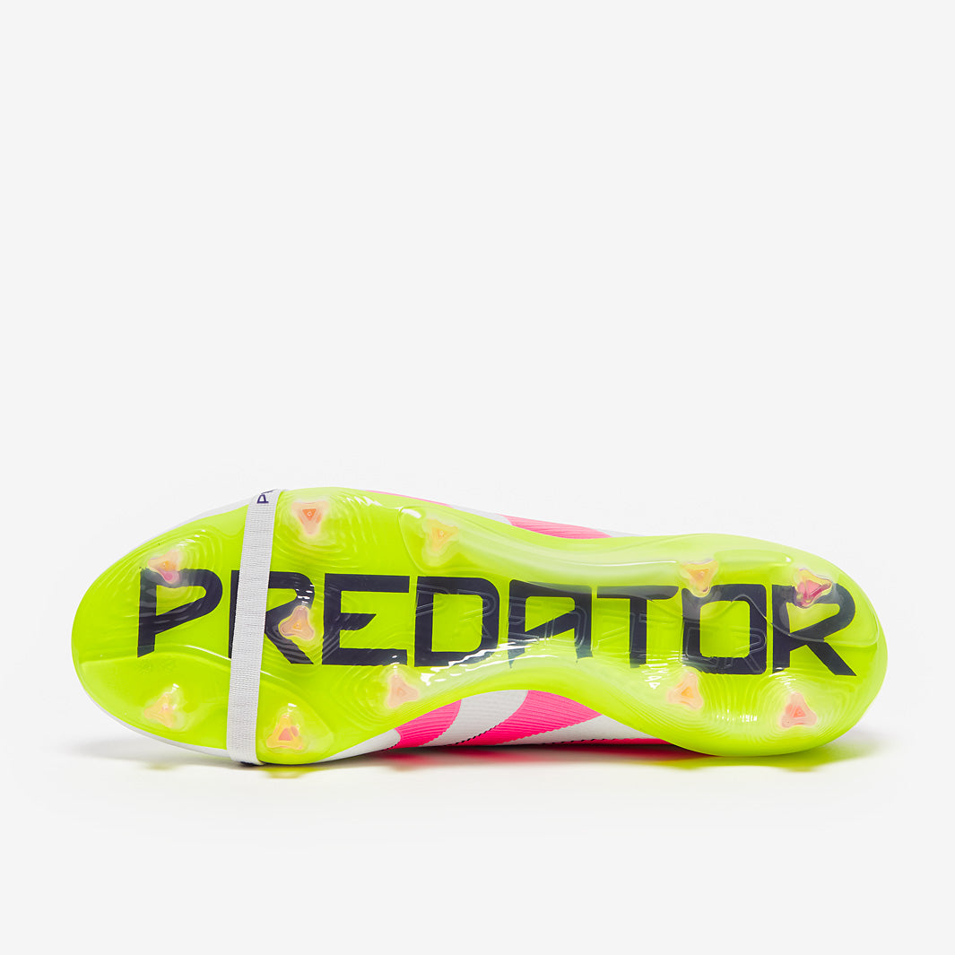 adidas Predator Elite Tongue Firm Ground - White/Lucid Pink/Lucid