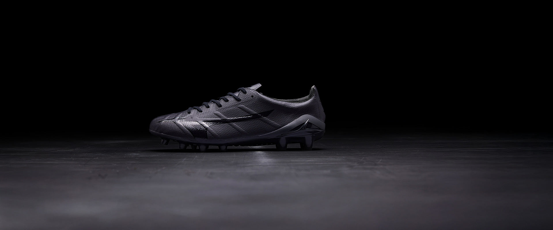 Mizuno Alpha II Made in Japan Firm Ground x Rebuild - Obsidian