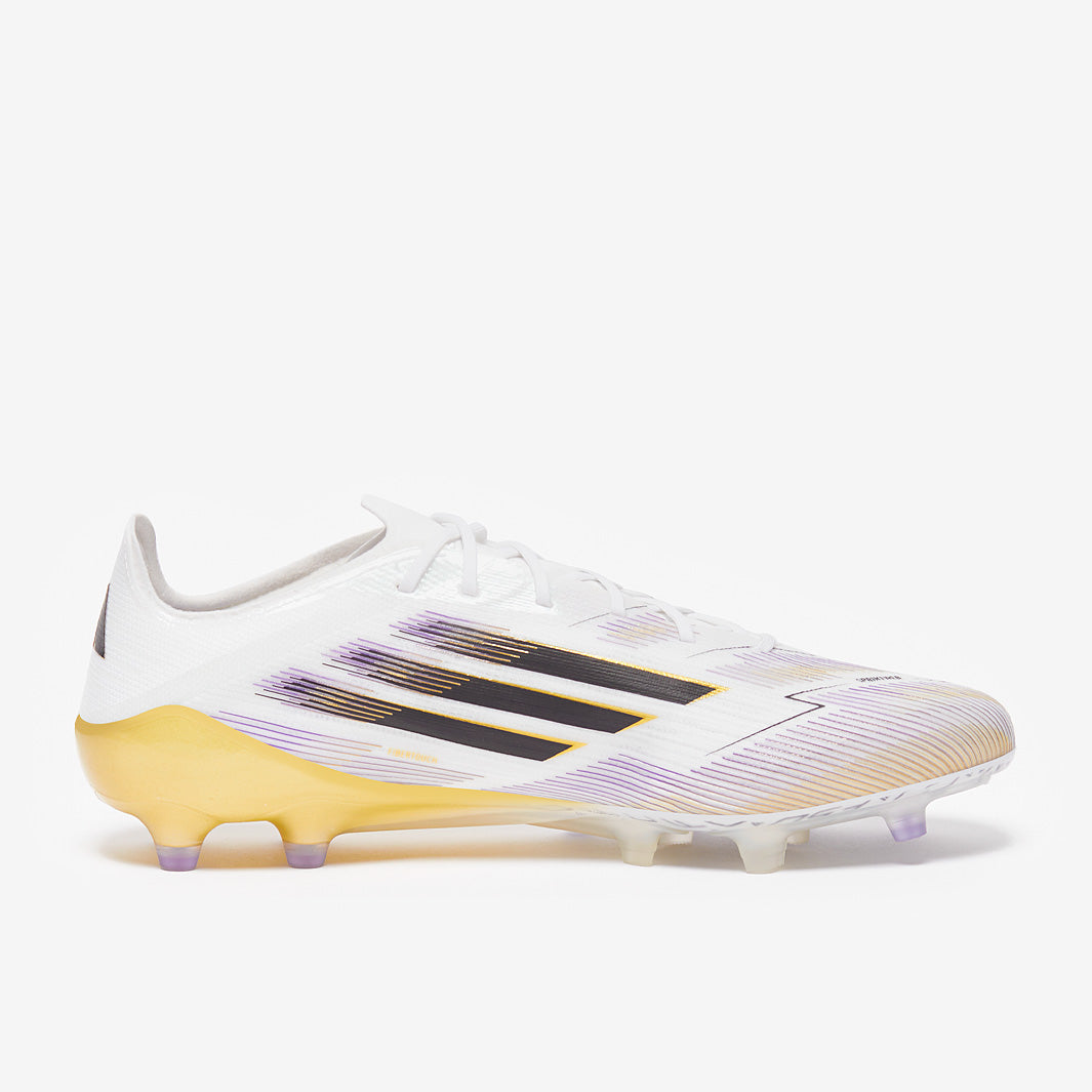 adidas F50 Elite Artificial Grass - White/Core Black/Met Gold