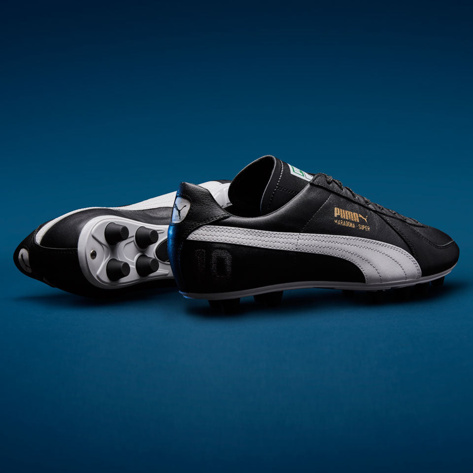 Puma Maradona Super remake FG - Black/White/Team Gold - Mens