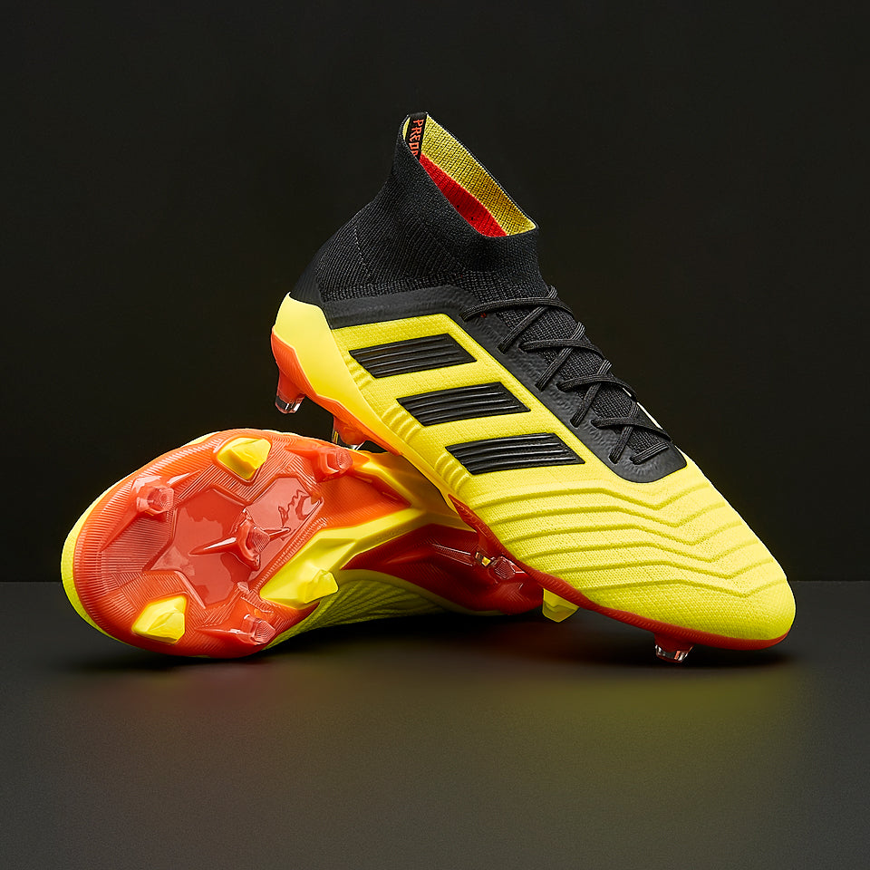 adidas Predator 18.1 FG - Mens Soccer Cleats - Firm Ground - Yellow