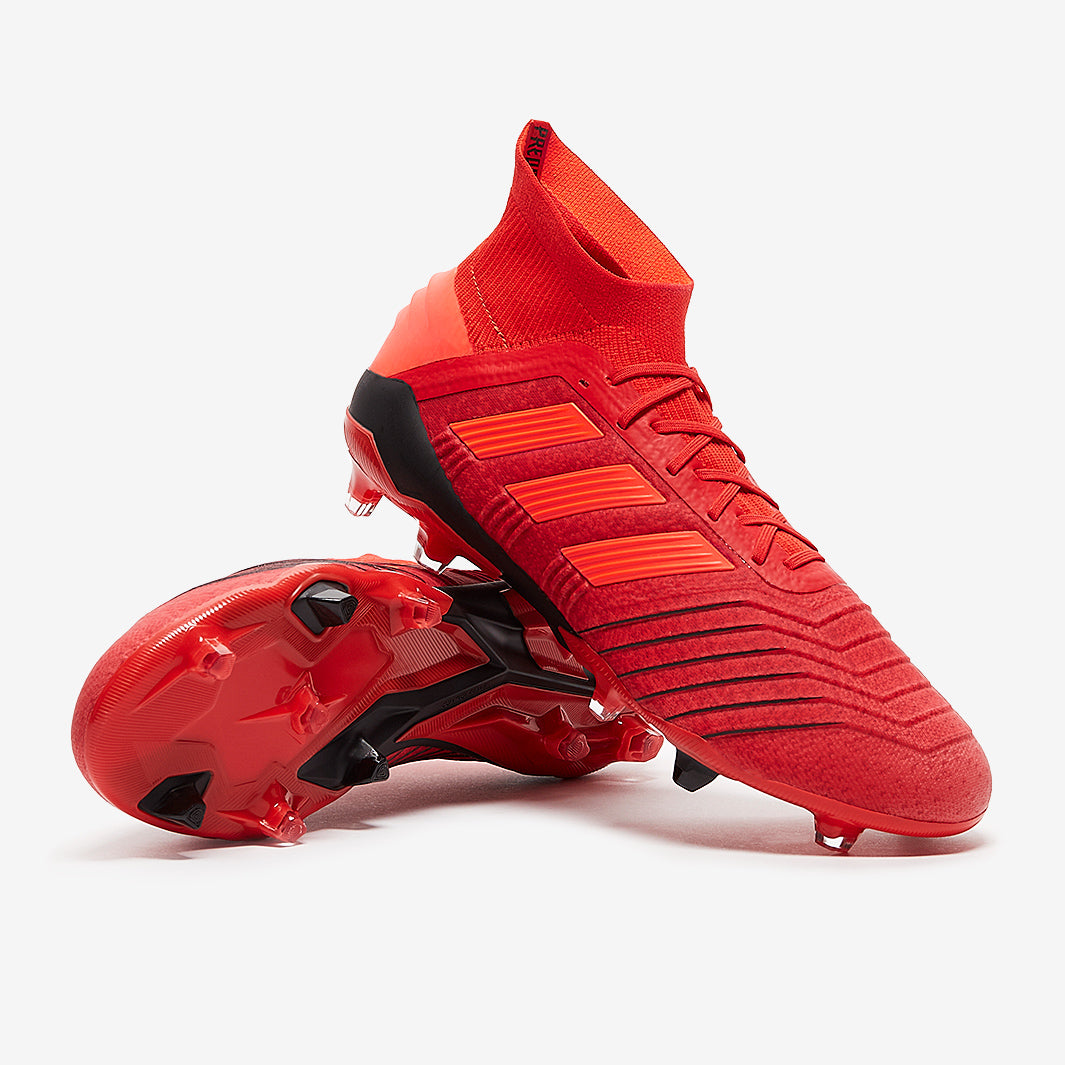 adidas Predator 19.1 FG - Active Red/Solar Red/Core Black - Firm